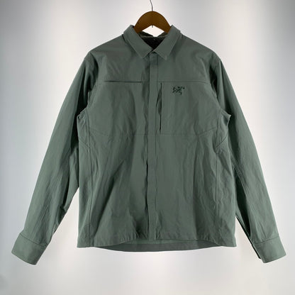 【中古品】【メンズ】 ARC’TERYX アークテリクス X000008448 CRONIN COTTON OVERSHIRT オーバーシャツ 長袖シャツ CYAN SIZE:M メンズ 144-260613-io-22-fuzh 万代Net店