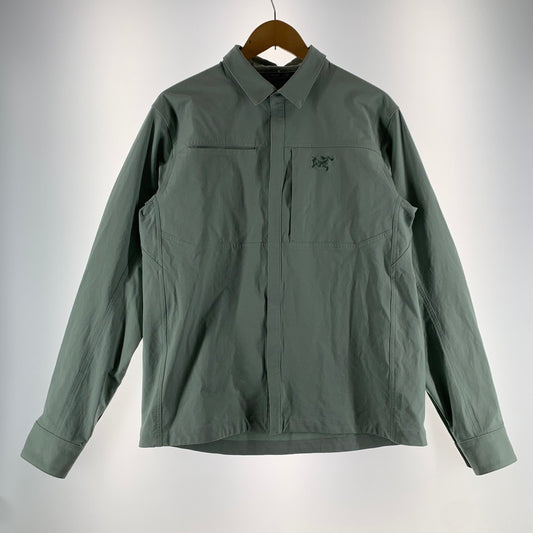 【中古品】【メンズ】 ARC’TERYX アークテリクス X000008448 CRONIN COTTON OVERSHIRT オーバーシャツ 長袖シャツ CYAN SIZE:M メンズ 144-260613-io-22-fuzh 万代Net店