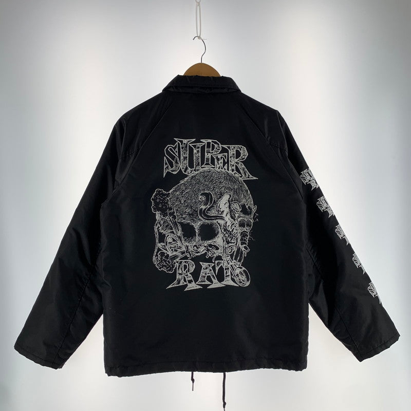 【中古品】【メンズ】 SUPER RAD スーパーラッド コーチジャケット BLACK SIZE:M 内ボア メンズ スレあり 142-260613-io-26-fuzh 万代Net店
