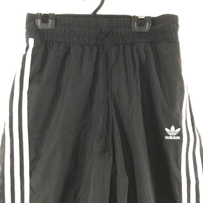 【中古品】【レディース】 ADIDAS アディダス ナイロンパンツ BLACK フレア レイヤード SIZE:M スリット入り 汚れあり 171-260613-io-30-fuzh 万代Net店