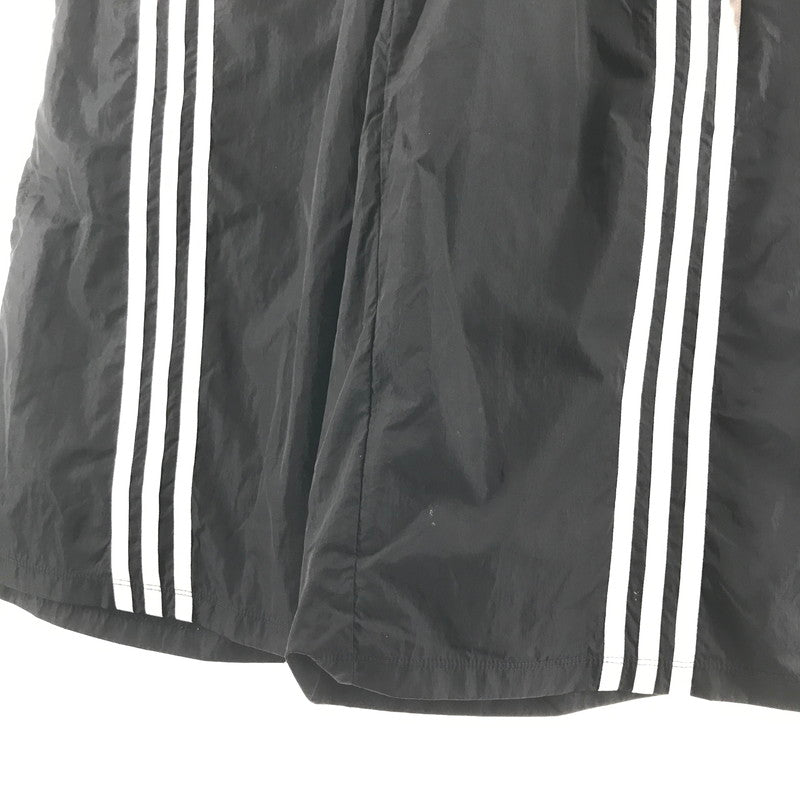 【中古品】【レディース】 ADIDAS アディダス ナイロンパンツ BLACK フレア レイヤード SIZE:M スリット入り 汚れあり 171-260613-io-30-fuzh 万代Net店