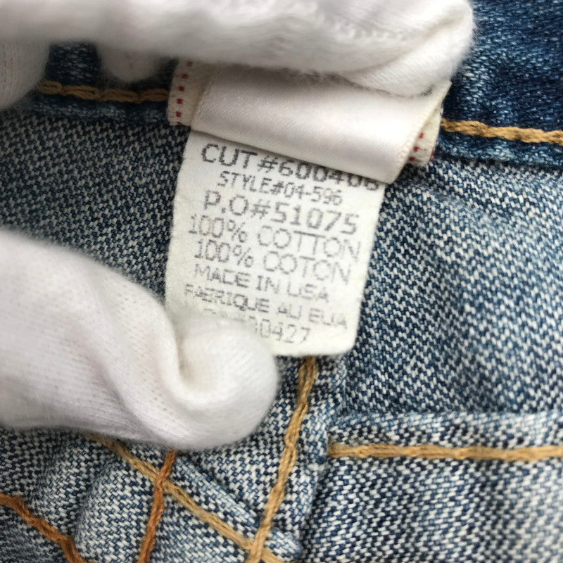【中古品】【レディース】 TRUE RELIGION トゥルーレリジョン デニムパンツ BLUE.フレア SIZE:25 ジーンズ ジーパン 汚れあり 152-260613-io-29-fuzh 万代Net店