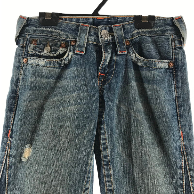 【中古品】【レディース】 TRUE RELIGION トゥルーレリジョン デニムパンツ BLUE.フレア SIZE:25 ジーンズ ジーパン 汚れあり 152-260613-io-29-fuzh 万代Net店