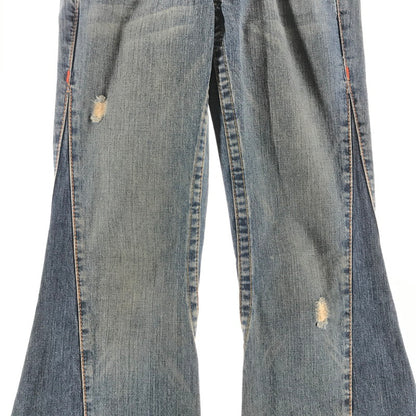 【中古品】【レディース】 TRUE RELIGION トゥルーレリジョン デニムパンツ BLUE.フレア SIZE:25 ジーンズ ジーパン 汚れあり 152-260613-io-29-fuzh 万代Net店