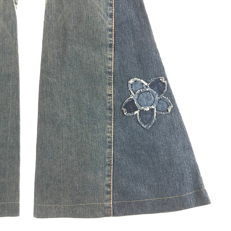 【中古品】【レディース】 TRUE RELIGION トゥルーレリジョン デニムパンツ BLUE.フレア SIZE:25 ジーンズ ジーパン 汚れあり 152-260613-io-29-fuzh 万代Net店