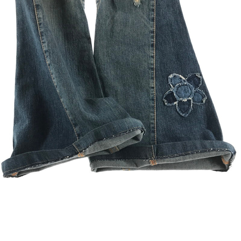 【中古品】【レディース】 TRUE RELIGION トゥルーレリジョン デニムパンツ BLUE.フレア SIZE:25 ジーンズ ジーパン 汚れあり 152-260613-io-29-fuzh 万代Net店
