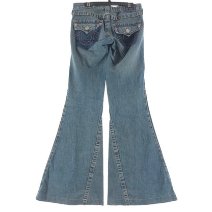 【中古品】【レディース】 TRUE RELIGION トゥルーレリジョン デニムパンツ BLUE.フレア SIZE:25 ジーンズ ジーパン 汚れあり 152-260613-io-29-fuzh 万代Net店