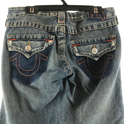 【中古品】【レディース】 TRUE RELIGION トゥルーレリジョン デニムパンツ BLUE.フレア SIZE:25 ジーンズ ジーパン 汚れあり 152-260613-io-29-fuzh 万代Net店