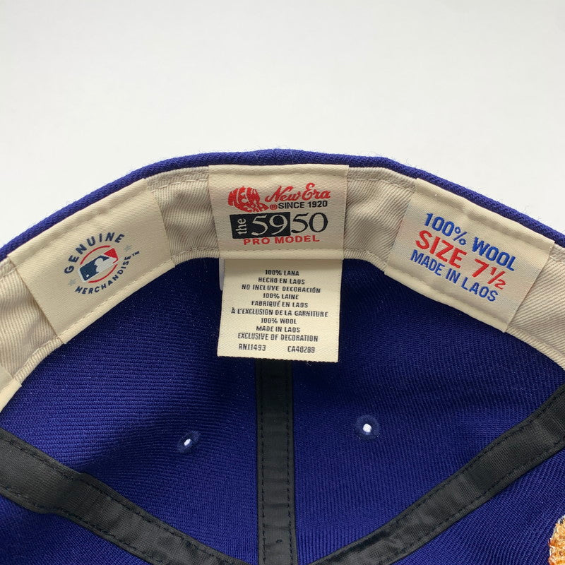 【中古品】【メンズ】 NEW ERA ニューエラ 59FIFTY FEAR OF GOD フィアオブゴッド ロサンゼルス・ドジャース ワールドシリーズ 2024 キャップ 帽子 185-260615-vt-92-fuzh サイズ：7 1/2 カラー：ブルー 万代Net店