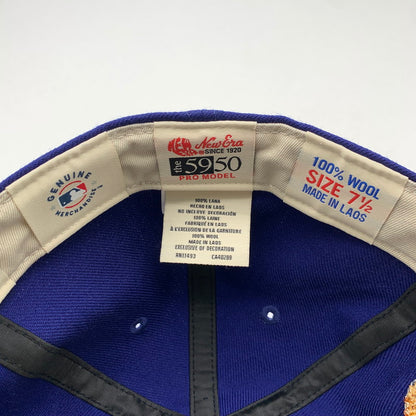 【中古品】【メンズ】 NEW ERA ニューエラ 59FIFTY FEAR OF GOD フィアオブゴッド ロサンゼルス・ドジャース ワールドシリーズ 2024 キャップ 帽子 185-260615-vt-92-fuzh サイズ：7 1/2 カラー：ブルー 万代Net店