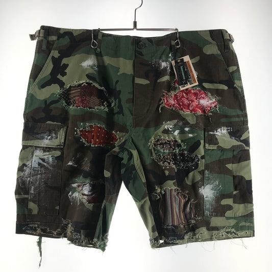 【中古美品】【メンズ】 INNOCENCE イノセンス SHORT PANTS ショートパンツ 短パン KHAKI.CAMO SIZE:XL タグ付 153-260613-io-35-fuzh 万代Net店