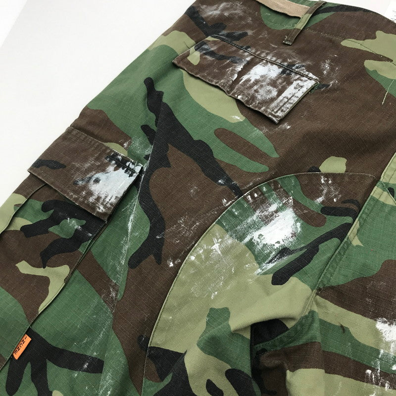 【中古美品】【メンズ】 INNOCENCE イノセンス SHORT PANTS ショートパンツ 短パン KHAKI.CAMO SIZE:XL タグ付 153-260613-io-35-fuzh 万代Net店