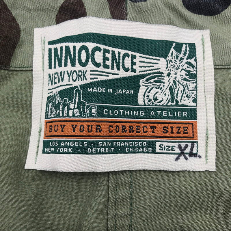 【中古美品】【メンズ】 INNOCENCE イノセンス SHORT PANTS ショートパンツ 短パン KHAKI.CAMO SIZE:XL タグ付 153-260613-io-35-fuzh 万代Net店