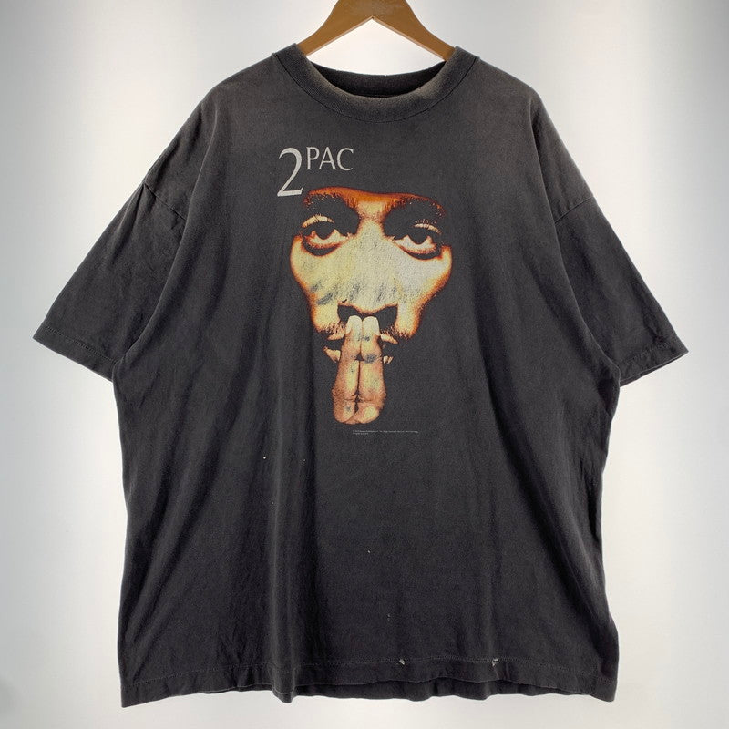 【中古品】【メンズ】 SAINT MICHAEL セントマイケル SM-HR8-0000-C14 2PAC SS T-SHIRT BLACK SIZE:XXL メンズ Tシャツ 140-260613-io-18-fuzh 万代Net店