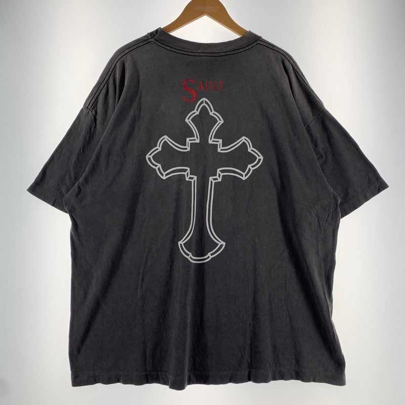 【中古品】【メンズ】 SAINT MICHAEL セントマイケル SM-HR8-0000-C14 2PAC SS T-SHIRT BLACK SIZE:XXL メンズ Tシャツ 140-260613-io-18-fuzh 万代Net店