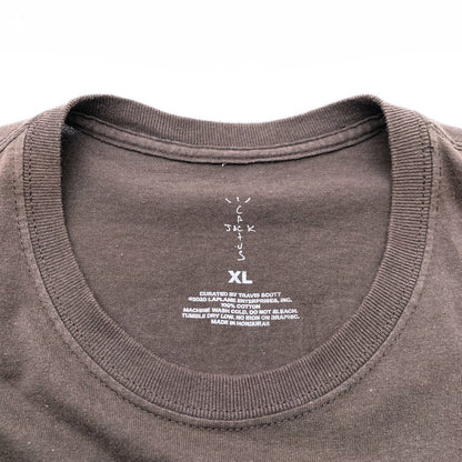 【中古品】【メンズ】 TRAVIS SCOTT × FORTNITE トラヴィス・スコット×フォートナイト コラボ Astronomical Fortnite S/S TEE 半袖Tシャツ 142-260615-vt-95-fuzh サイズ：XL カラー：ブラウン 万代Net店