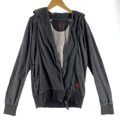 【中古品】【レディース】 VIVIENNE WESTWOOD RED LABEL ヴィヴィアン・ウエストウッド レッドレーベル ポイント刺繍 ダブルジップ パーカー 170-260615-vt-96-fuzh サイズ：3 カラー：グレー 万代Net店