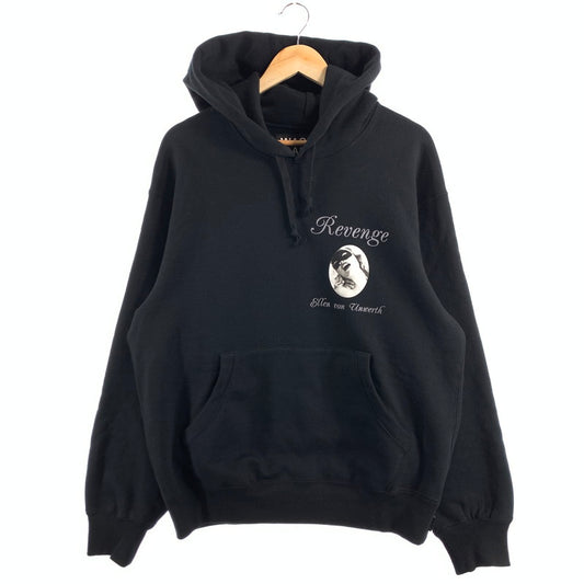 【中古品】【メンズ】 WACKO MARIA×ELLEN VON UNWERTH PULLOVER HOODIE 25SS ワコマリア×エレン・フォン・アンワース プルオーバーフーディ パーカー ブランド 古着 140-260614-gm-03-fuz サイズ：M カラー：ブラック 万代Net店