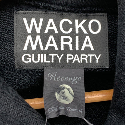 【中古品】【メンズ】 WACKO MARIA×ELLEN VON UNWERTH PULLOVER HOODIE 25SS ワコマリア×エレン・フォン・アンワース プルオーバーフーディ パーカー ブランド 古着 140-260614-gm-03-fuz サイズ：M カラー：ブラック 万代Net店