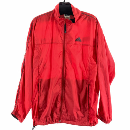 【中古品】【メンズ】 ADIDAS 万国旗タグ 90S NYLON JACKET ナイロンジャケット アウター 上着 RED SIZE:O 90年代 ※汚れ・ほつれ有 146-260920-io-11-fuzh カラー：レッド 万代Net店