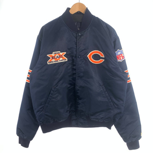 【中古品】【メンズ】 90s NFL スタジアムジャケット スタジャン アウター ブランド 古着 ブルゾン 145-260725-gm-16-fuzh サイズ：XL カラー：ネイビー 万代Net店