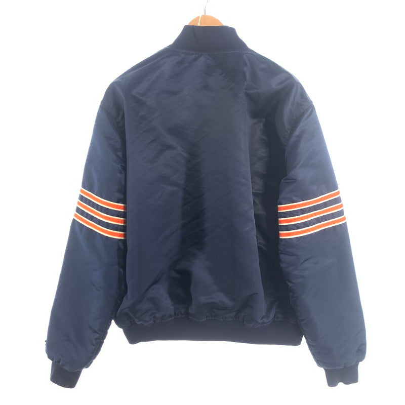 【中古品】【メンズ】 90s NFL スタジアムジャケット スタジャン アウター ブランド 古着 ブルゾン 145-260725-gm-16-fuzh サイズ：XL カラー：ネイビー 万代Net店