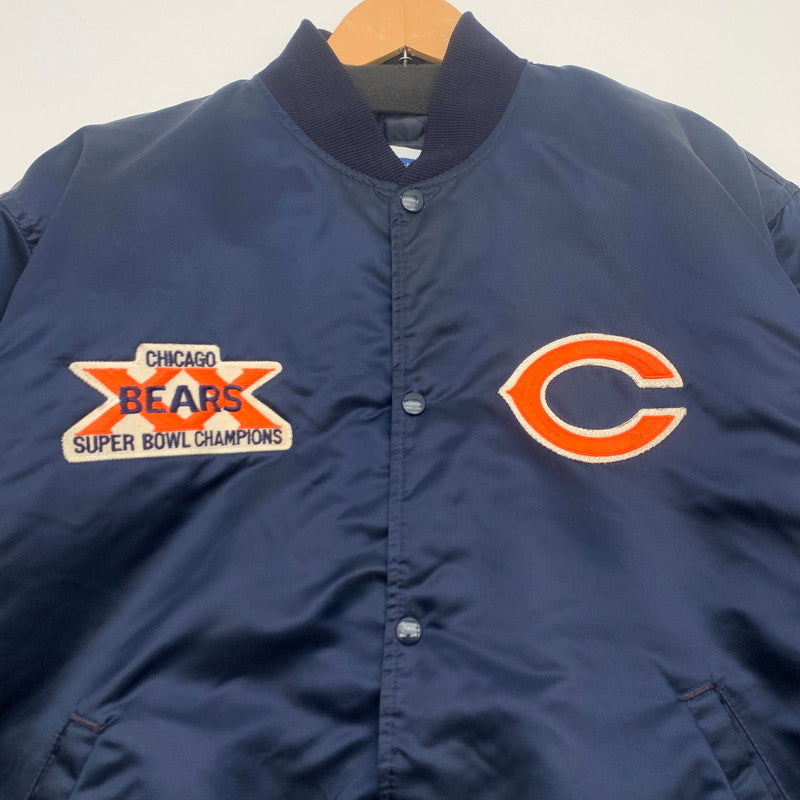 【中古品】【メンズ】 90s NFL スタジアムジャケット スタジャン アウター ブランド 古着 ブルゾン 145-260725-gm-16-fuzh サイズ：XL カラー：ネイビー 万代Net店