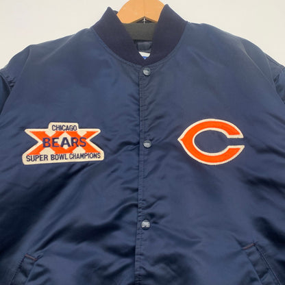 【中古品】【メンズ】 90s NFL スタジアムジャケット スタジャン アウター ブランド 古着 ブルゾン 145-260725-gm-16-fuzh サイズ：XL カラー：ネイビー 万代Net店