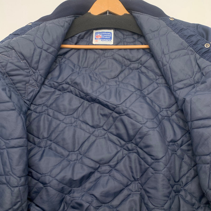 【中古品】【メンズ】 90s NFL スタジアムジャケット スタジャン アウター ブランド 古着 ブルゾン 145-260725-gm-16-fuzh サイズ：XL カラー：ネイビー 万代Net店