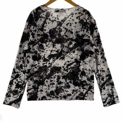 【中古品】【メンズ】 BLACK COMME des GARCONS 1B-T010 PAINTED JERSEY CUT SEW ペイントデザイン 長袖 カットソー 140-260615-vt-99-fuzh サイズ：M カラー：総柄 万代Net店
