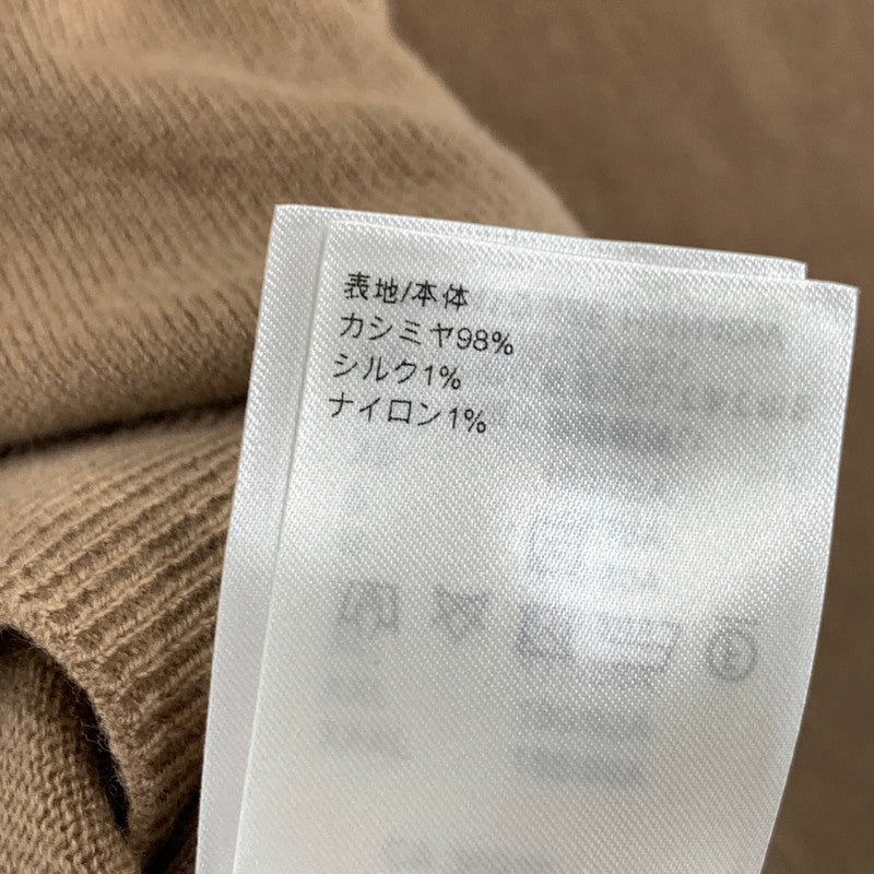 【中古品】【メンズ】 LOUIS VUITTON ルイヴィトン カシミヤシルク LVエンボスロゴセーター トップス ニット ブランド 古着 141-260614-gm-09-fuz サイズ：L カラー：ベージュ 万代Net店