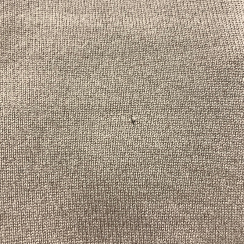 【中古品】【メンズ】 LOUIS VUITTON ルイヴィトン カシミヤシルク LVエンボスロゴセーター トップス ニット ブランド 古着 141-260614-gm-09-fuz サイズ：L カラー：ベージュ 万代Net店