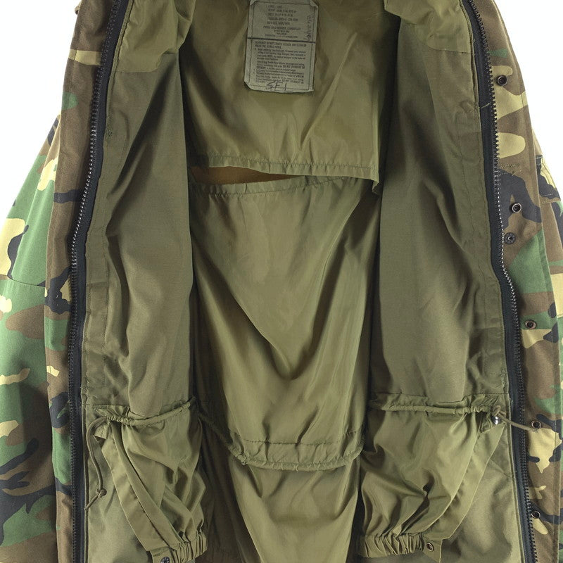 【中古品】【メンズ】 US ARMY 90s ECWCS GORE-TEX PARKA JACKET エクワックス ゴアテックス パーカージャケット ※ファー欠品 145-260615-vt-97-fuzh サイズ：L カラー：カーキカモ 万代Net店