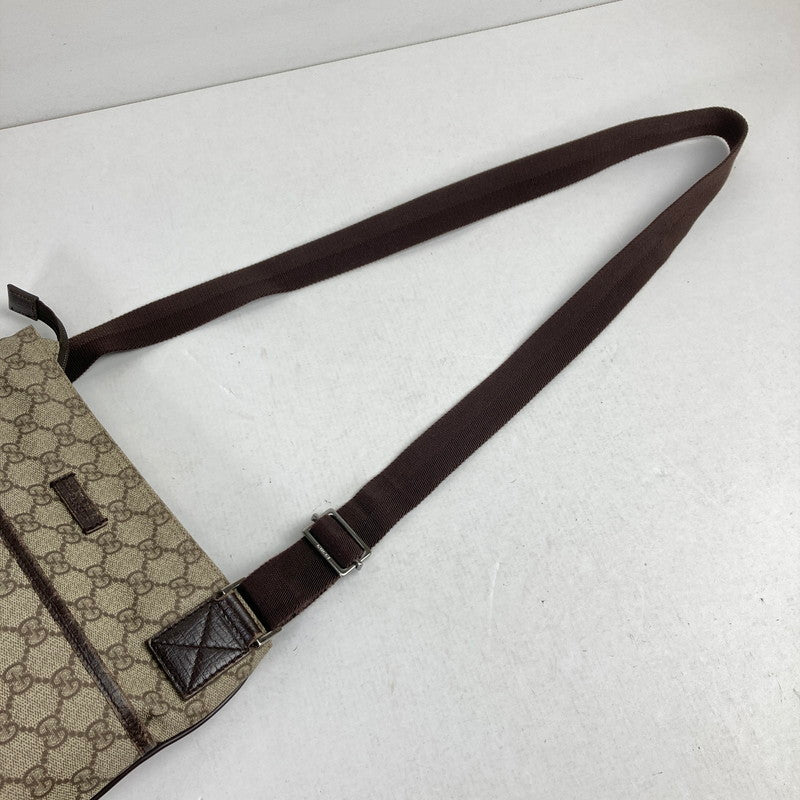 【中古品】【レディース】 GUCCI グッチ 141626 GG柄クロスボディショルダーバッグ カラー BROWN カバン 180-260615-ky-04-fuzh 万代Net店