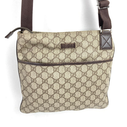 【中古品】【レディース】 GUCCI グッチ 141626 GG柄クロスボディショルダーバッグ カラー BROWN カバン 180-260615-ky-04-fuzh 万代Net店