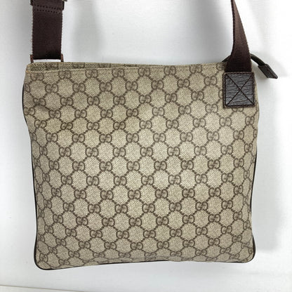【中古品】【レディース】 GUCCI グッチ 141626 GG柄クロスボディショルダーバッグ カラー BROWN カバン 180-260615-ky-04-fuzh 万代Net店