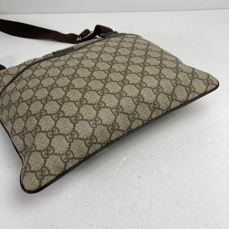 【中古品】【レディース】 GUCCI グッチ 141626 GG柄クロスボディショルダーバッグ カラー BROWN カバン 180-260615-ky-04-fuzh 万代Net店
