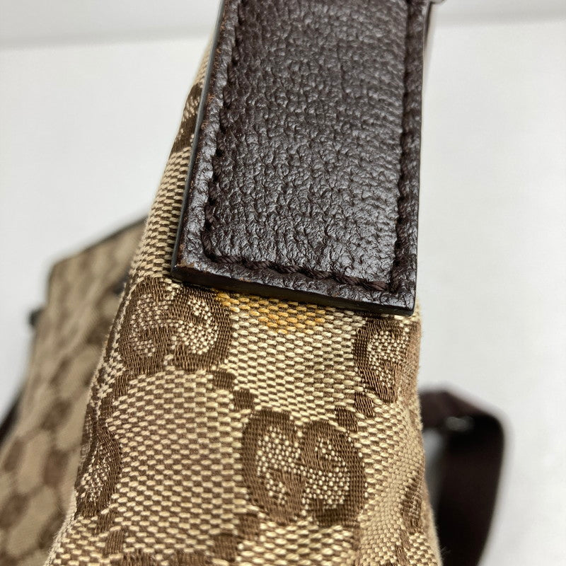 【中古品】【レディース】 GUCCI グッチ 114273 キャンバスショルダーバッグ カラー BROWN　カバン 180-260615-ky-06-fuzh 万代Net店