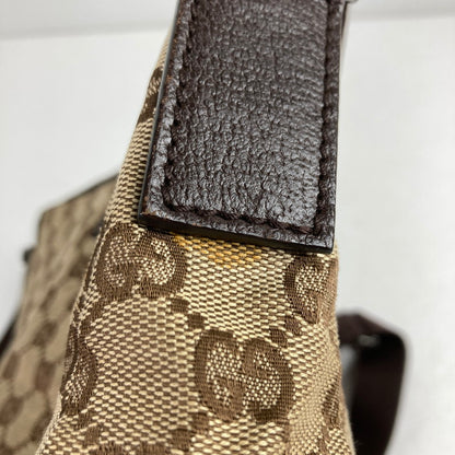 【中古品】【レディース】 GUCCI グッチ 114273 キャンバスショルダーバッグ カラー BROWN　カバン 180-260615-ky-06-fuzh 万代Net店