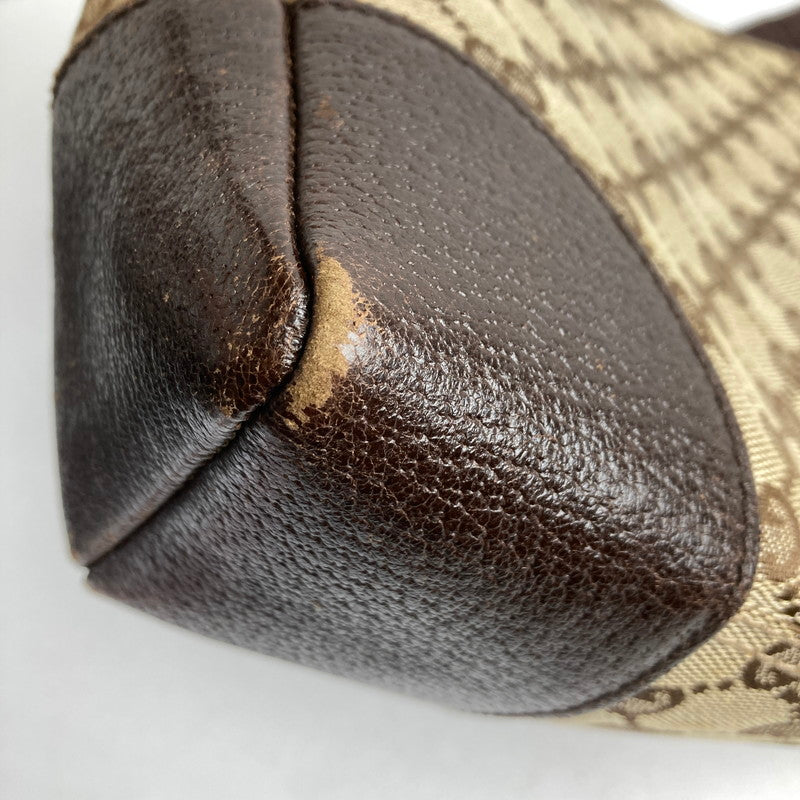 【中古品】【レディース】 GUCCI グッチ 114273 キャンバスショルダーバッグ カラー BROWN　カバン 180-260615-ky-06-fuzh 万代Net店