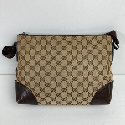 【中古品】【レディース】 GUCCI グッチ 114273 キャンバスショルダーバッグ カラー BROWN　カバン 180-260615-ky-06-fuzh 万代Net店
