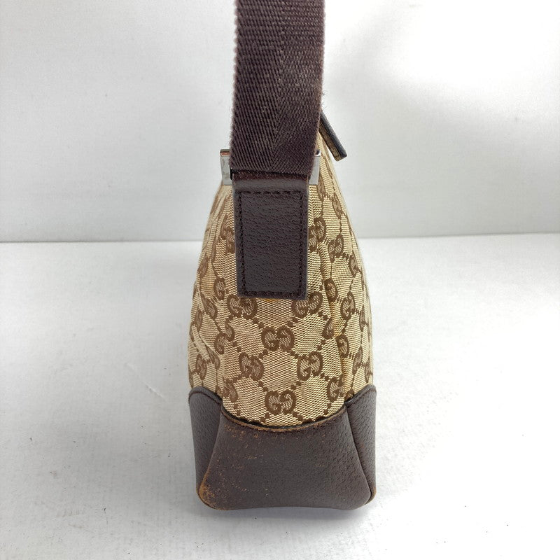 【中古品】【レディース】 GUCCI グッチ 114273 キャンバスショルダーバッグ カラー BROWN　カバン 180-260615-ky-06-fuzh 万代Net店