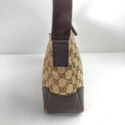 【中古品】【レディース】 GUCCI グッチ 114273 キャンバスショルダーバッグ カラー BROWN　カバン 180-260615-ky-06-fuzh 万代Net店