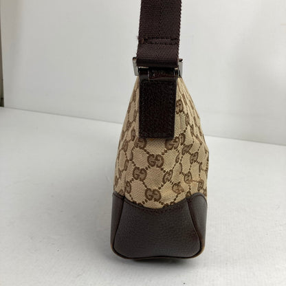 【中古品】【レディース】 GUCCI グッチ 114273 キャンバスショルダーバッグ カラー BROWN　カバン 180-260615-ky-06-fuzh 万代Net店
