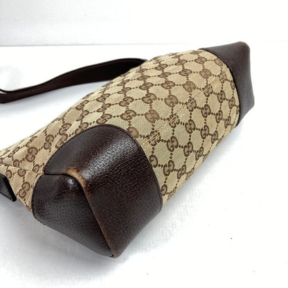 【中古品】【レディース】 GUCCI グッチ 114273 キャンバスショルダーバッグ カラー BROWN　カバン 180-260615-ky-06-fuzh 万代Net店