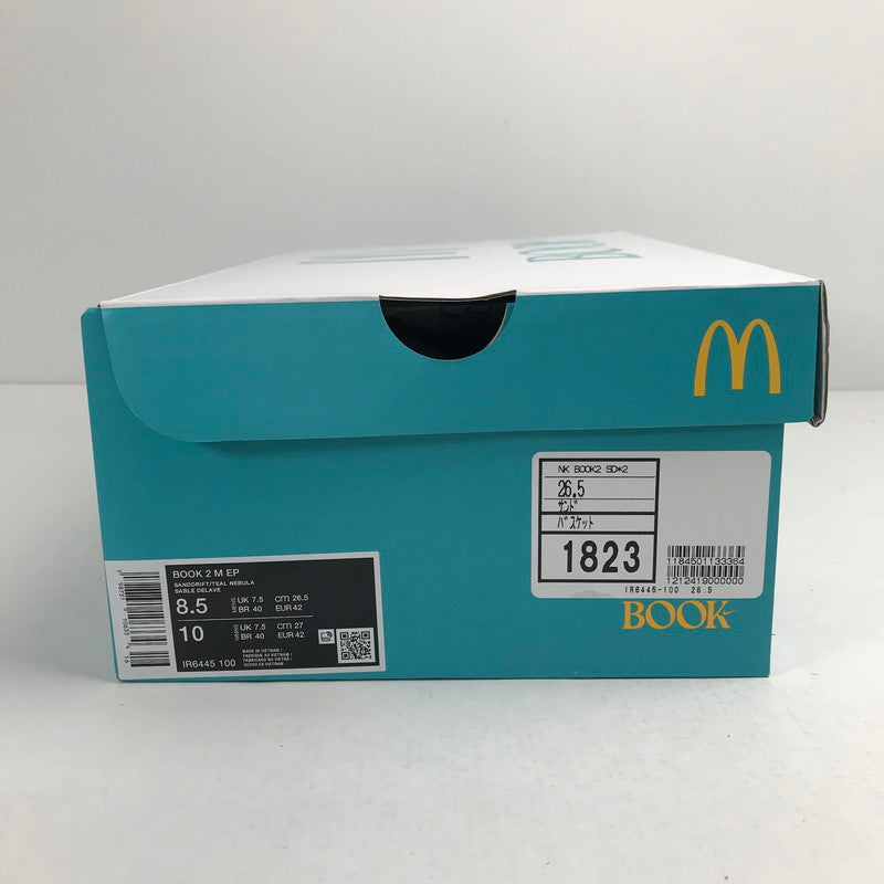【中古美品】【メンズ】 NIKE×MCDONALD’S ナイキ × マクドナルド ブック2 IR6445-100 NIKE BOOK 2 "Sedona" カラー BEIGE SIZE:26.5cm スニーカー 靴 160-260615-ky-01-fuzh 万代Net店