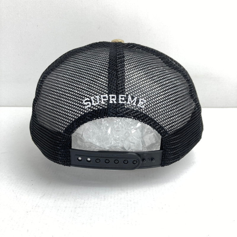【中古美品】【メンズ】 SUPREME シュプリーム 26SS RAFFIA MESH BACK 5－PANEL TAN カラー BEIGE SIZE:F 185-260615-ky-07-fuzh 万代Net店