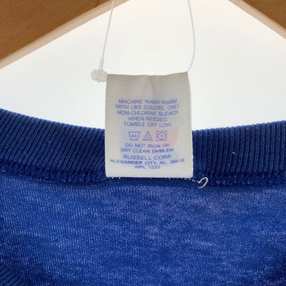 【中古品】【メンズ】 RUSSEL ATHLETIC 半袖Tシャツ 90s 古着 145-260927-gm-34-fuzh サイズ：M カラー：ブルー 万代Net店