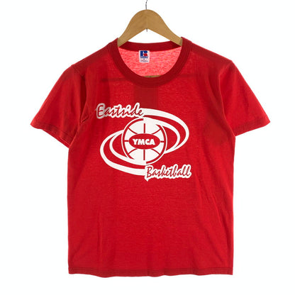 【中古品】【メンズ】 RUSSEL ATHLETIC 半袖Tシャツ 袖シングルステッチ USA製 YMCA 145-260927-gm-07-fuzh サイズ：S カラー：レッド 万代Net店