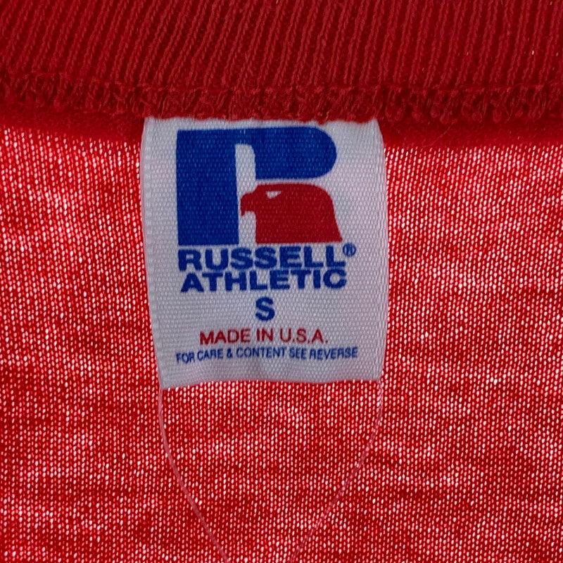 【中古品】【メンズ】 RUSSEL ATHLETIC 半袖Tシャツ 袖シングルステッチ USA製 YMCA 145-260927-gm-07-fuzh サイズ：S カラー：レッド 万代Net店
